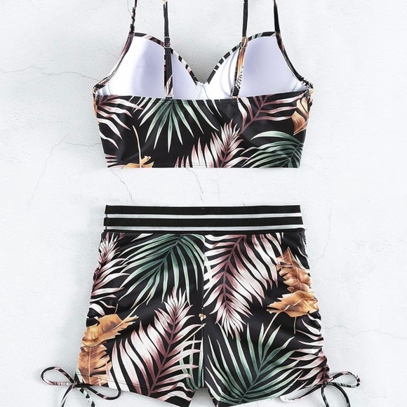 Floerns Women's Tie Dye Ruched Bikini Sets 2 Piece Bathing Suit - Picture 4 of 11